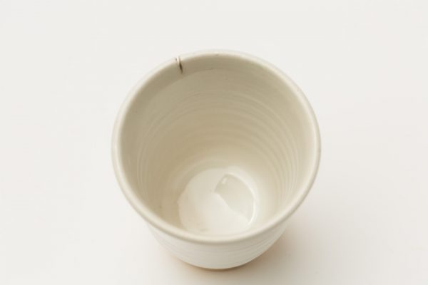 view of the inside of the white tumbler